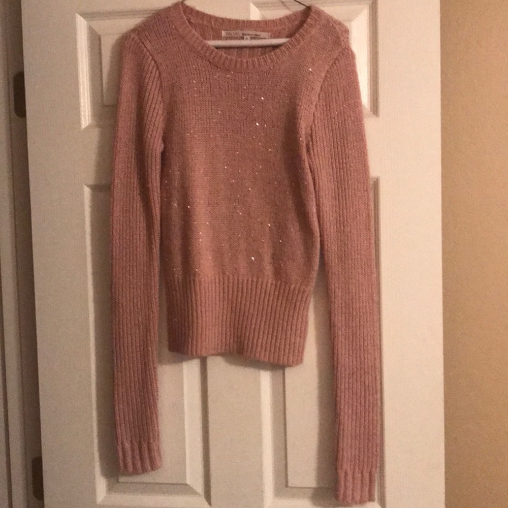 Rachel Toy Rise Pink Sweater with Sequins